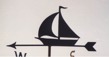 Simple Yacht weathervane